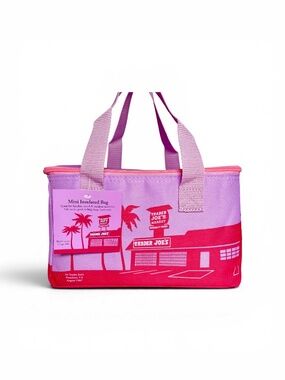 Trader Joe's Lavender Pink Insulated Mini Tote Lunch Bag